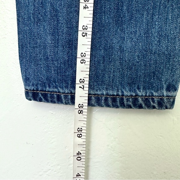 NWT Distressed Dark Blue Boyfriend Jeans | Size 6/M - Picture 6 of 7